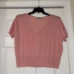 Grace Karin Blush Pink Knit Cardigan